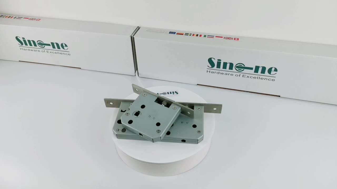 70mm Backset Euro Fire Rated Mortise Latch Bolt Lock Body For Passage