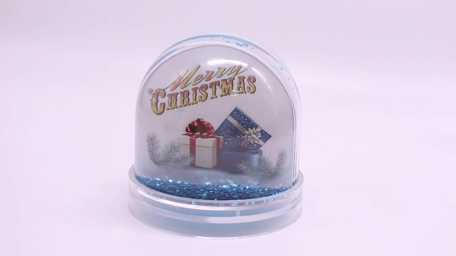 Home Decor Oem Photo Frame Snow Globe Diy Birthday Gift Personalized Water Globe Plastic Water