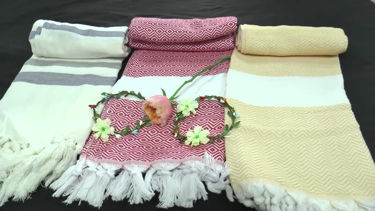 Turkish Fouta Hamam Peshtemal Pool Spa Natural Cotton Bath Towel Mat With Tassel 100*180cm Buy