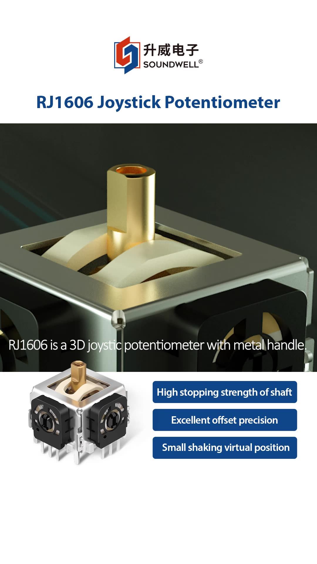 B103 Joystick Rotary Potentiometer Used For Games Potentiometer