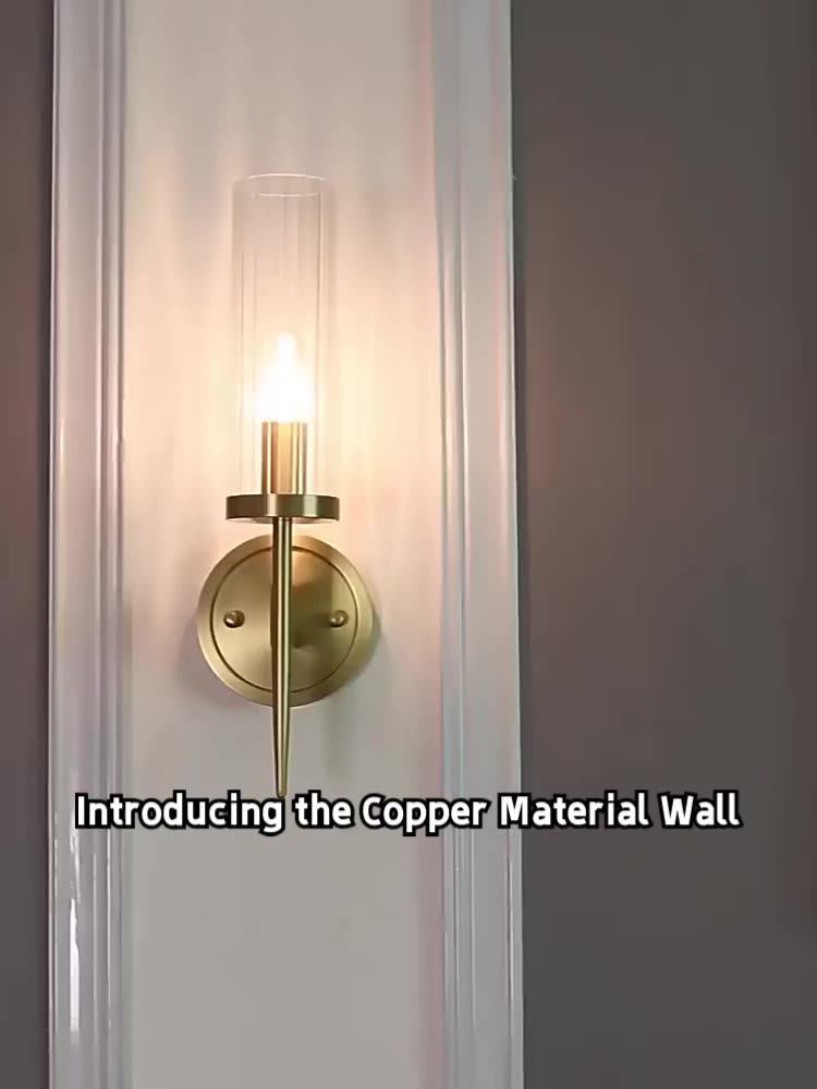 Jylighting Modern Simple Wall Lamp Copper Material D13*h40cm Size For