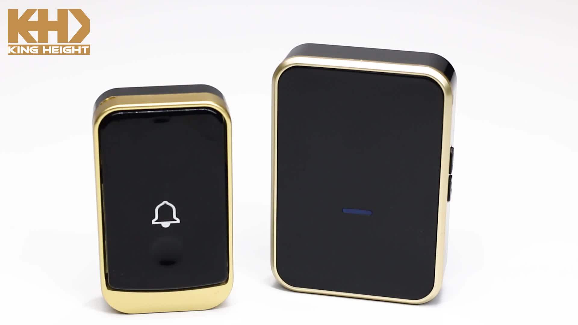 Khdb017 Bird Sound Mp3 Multi Unit Wireless Addams Family Doorbell For