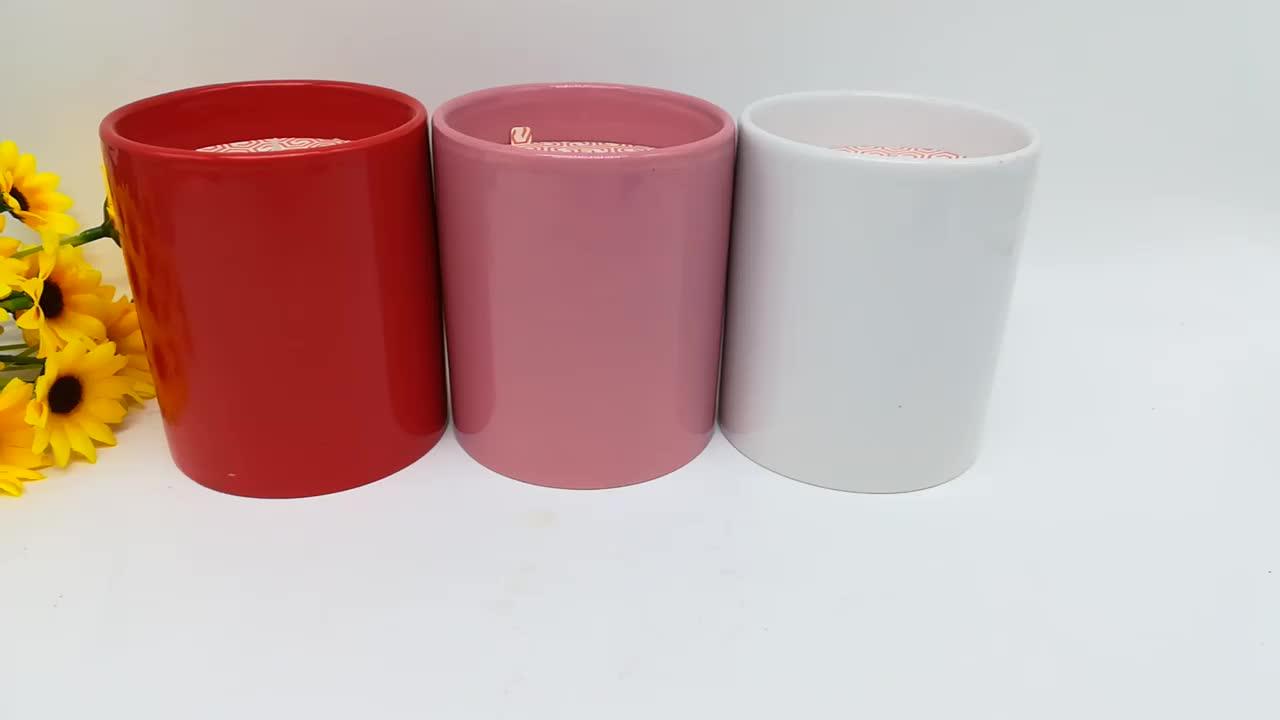 Ceramics Glass Scented Candle Wholesale With Citronella Fragrance Home