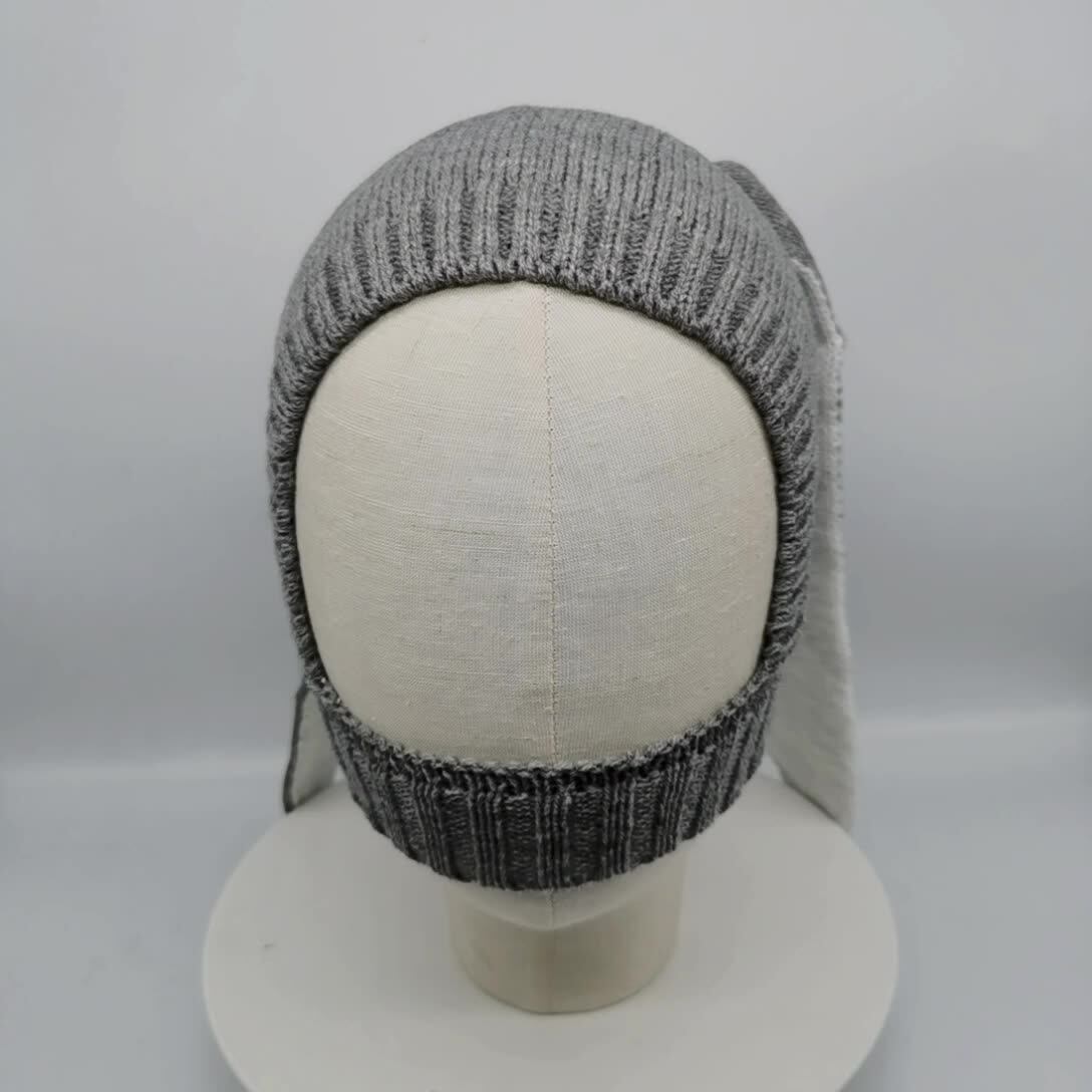 Wholesale 2018 New Trend Custom Knitted Winter Kids Beanie Cute