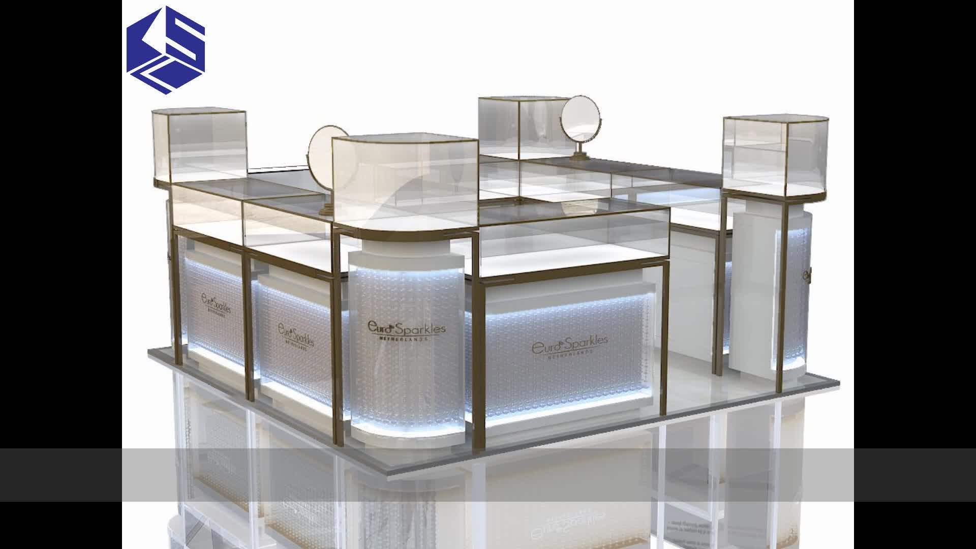 Ksl Design Retail Store Decoration Furniture Glass Jewellery Showroom