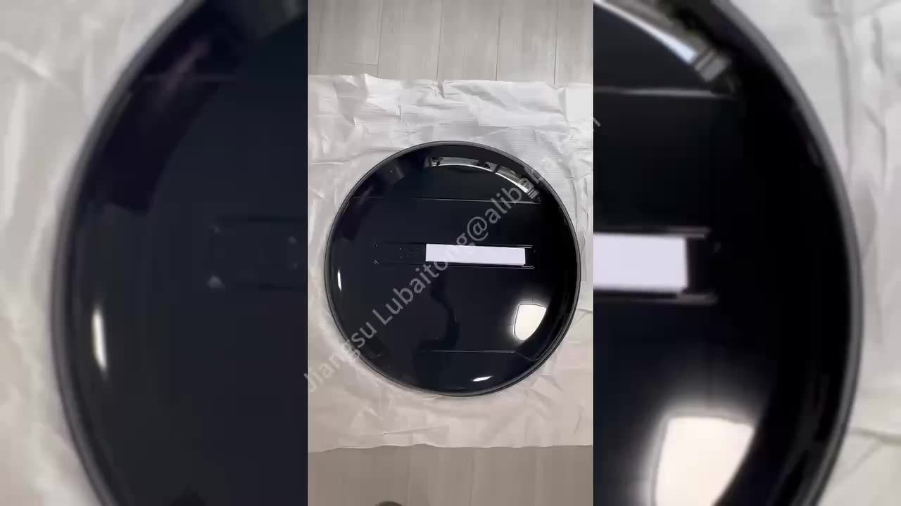 Gloss Black Spare Wheel Cover Rear Tire Cover For Land Rover Defender