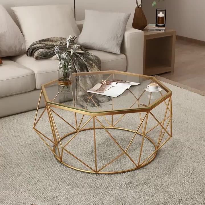 57/77/87 Cm Living Room Innovative Metal Frame Novelty Side Table Round