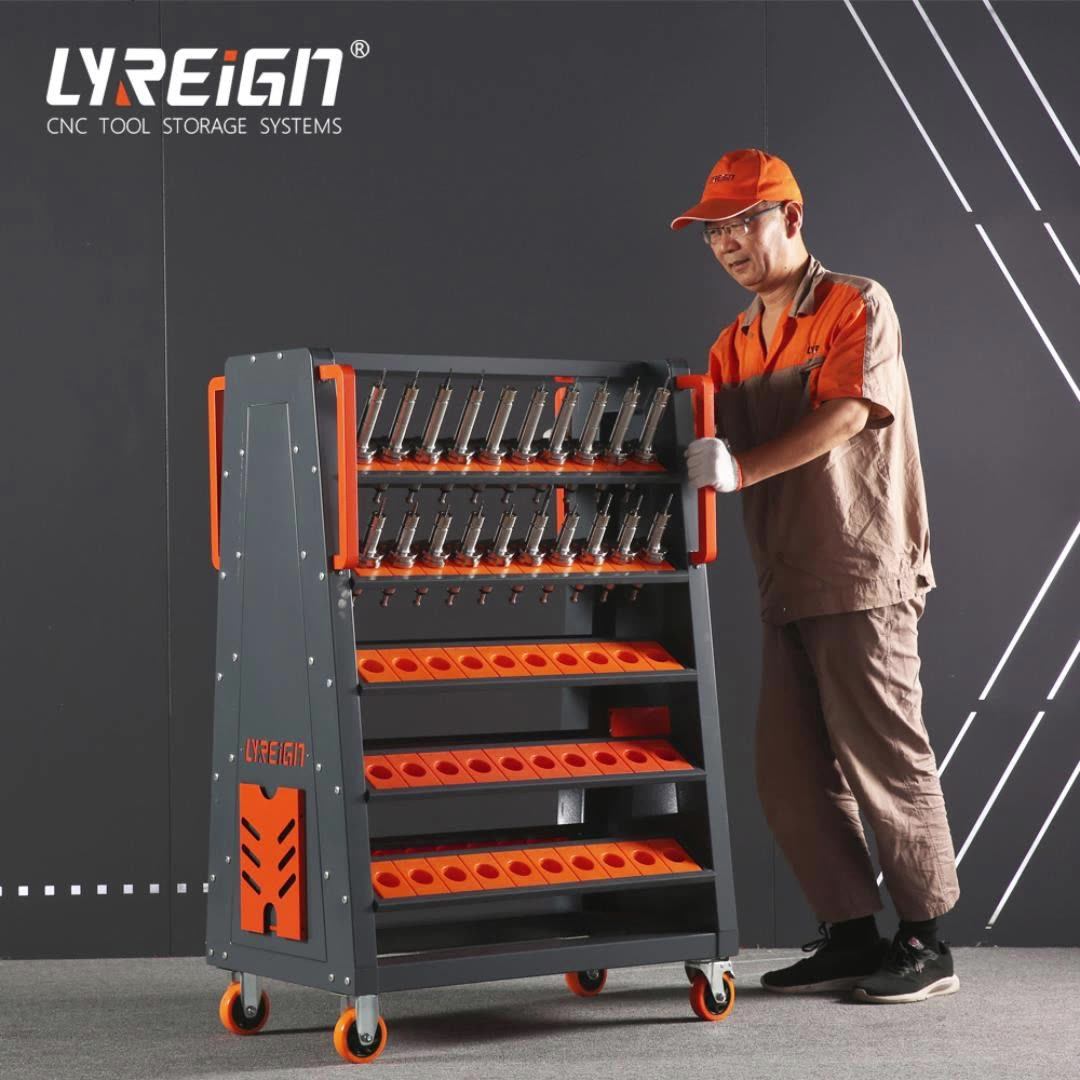 Lyreign Dj105ac8 Metal Tool Trolley Carts Bt40 Tool Holder Cnc
