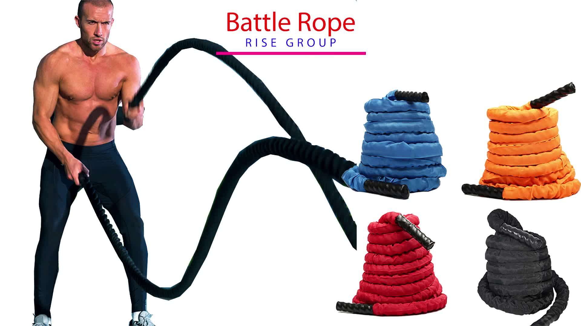 Battle Rope,1.5 Inch Diameter Poly Dacron 9m Length Exercise Equipment