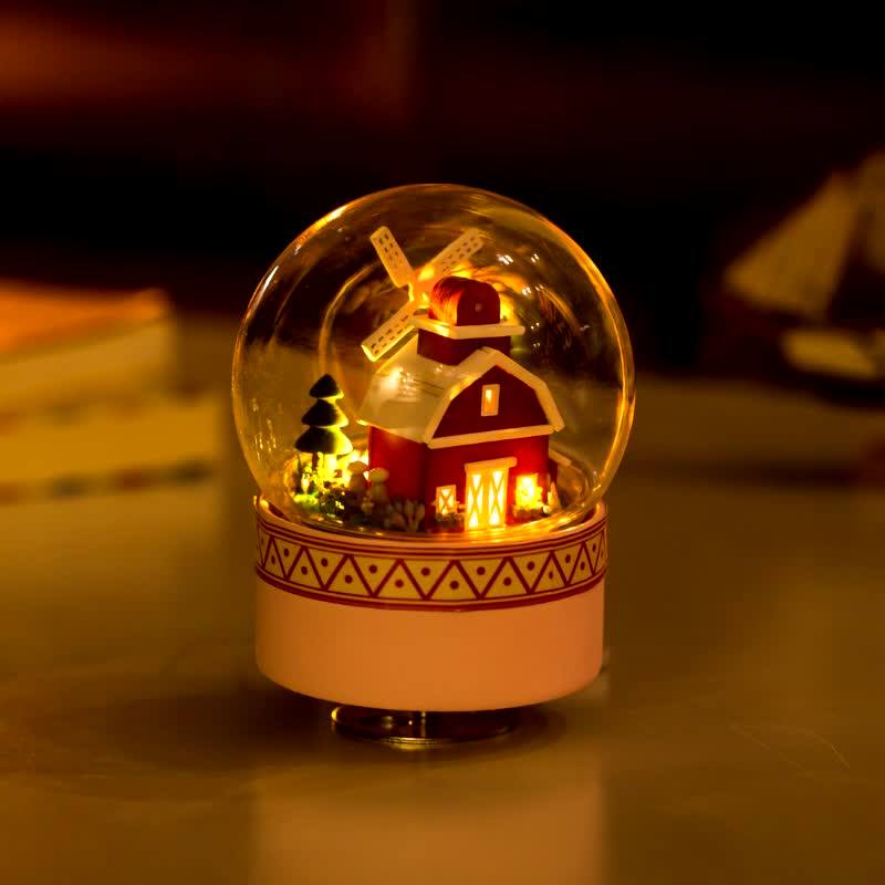 Crystal Ball Toy House For Kids Child Educational Diy Dollhouse With