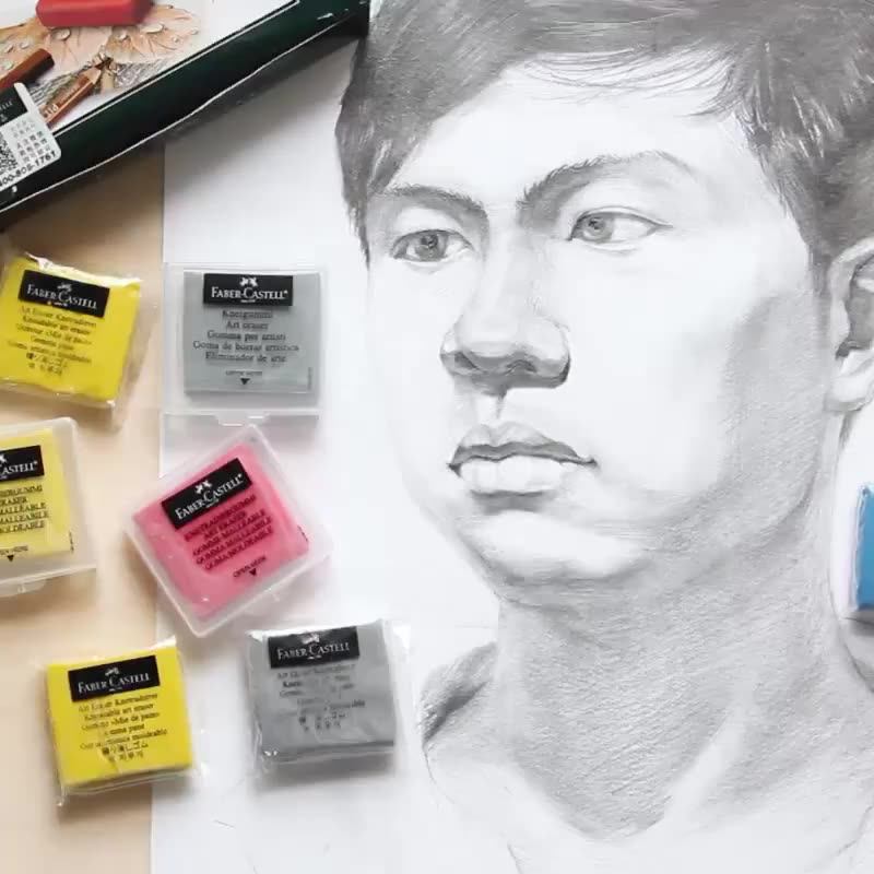 Faber Castell 18/box Kneaded Rubber Art Eraser Kneadable Pencils