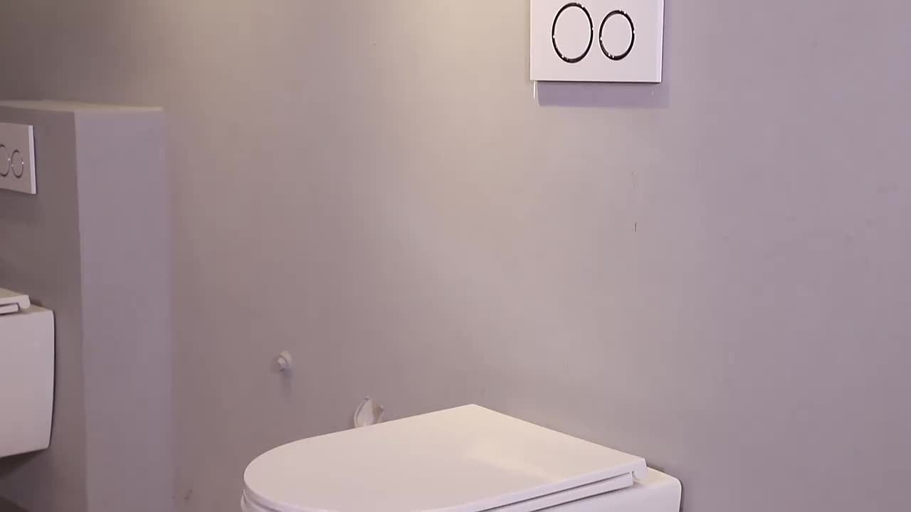 Single Hole Superspin Ceramic Wc Rimless Wall Hung Tornado Flush Toilet