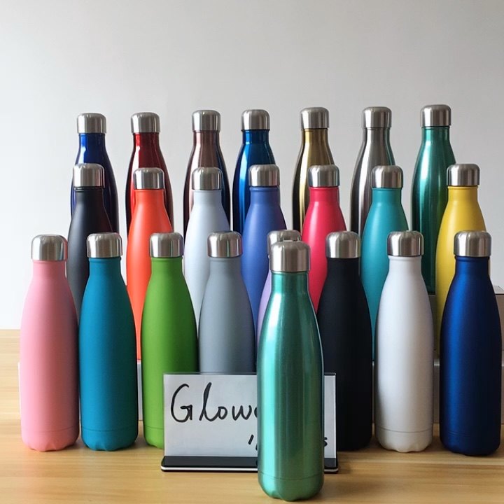 glitter stainless steel water bottle