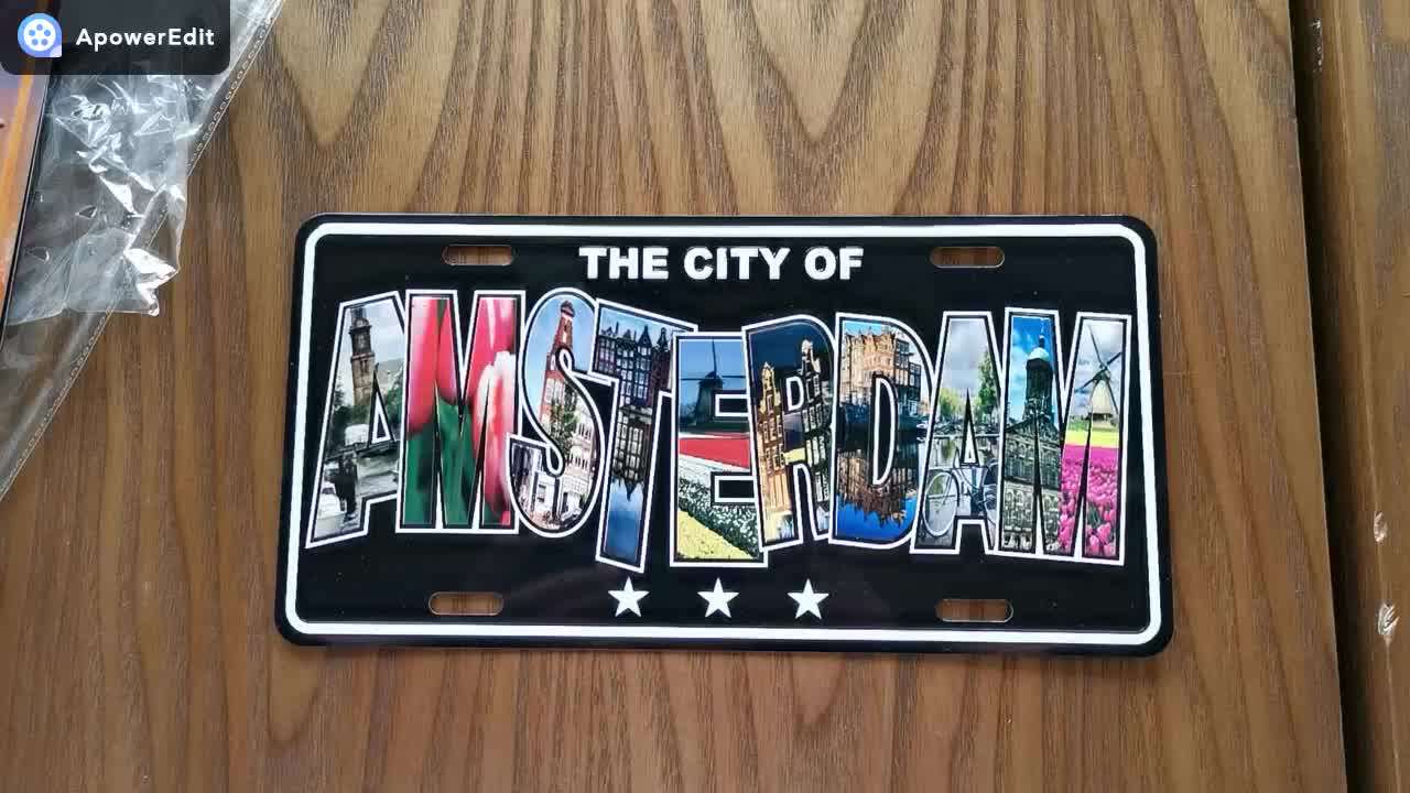 Professional Customized Souvenir Aluminum Embossed Wholesale License