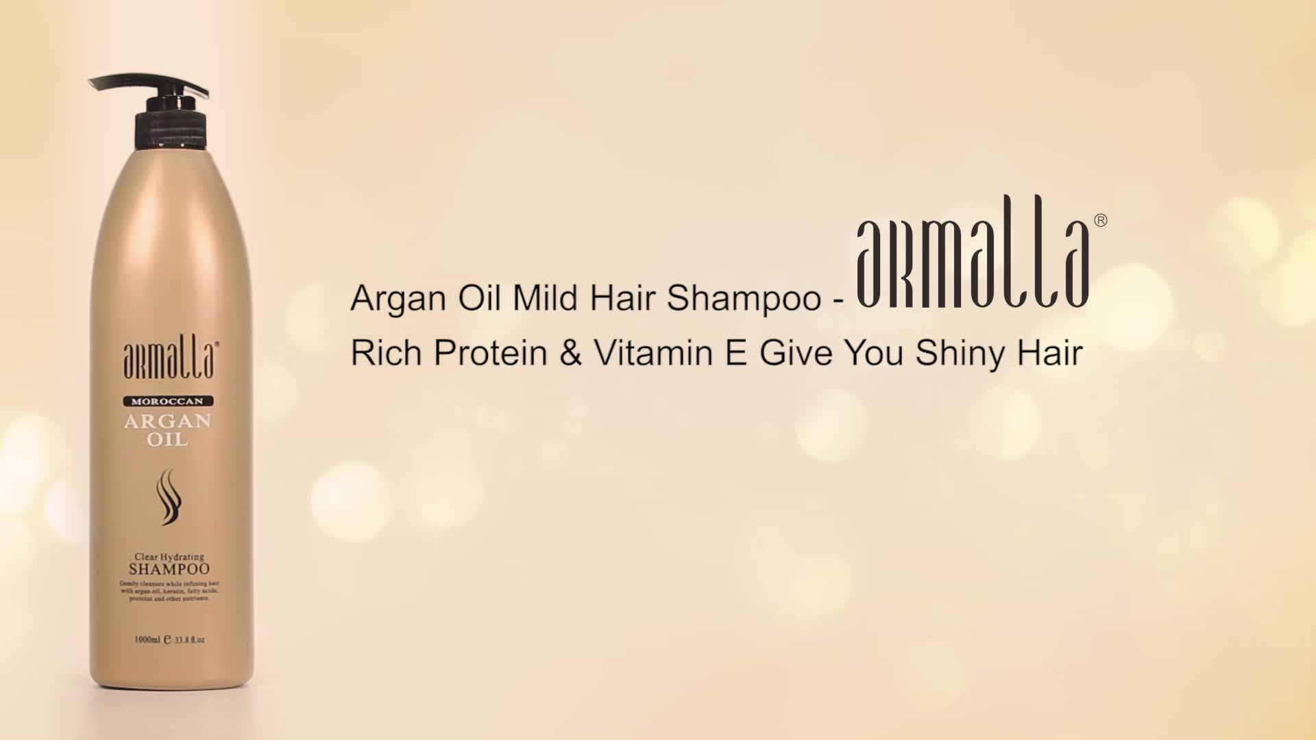 1000ml Armalla Bulk Organic Natural Hydrating Argan Oil Shampoo