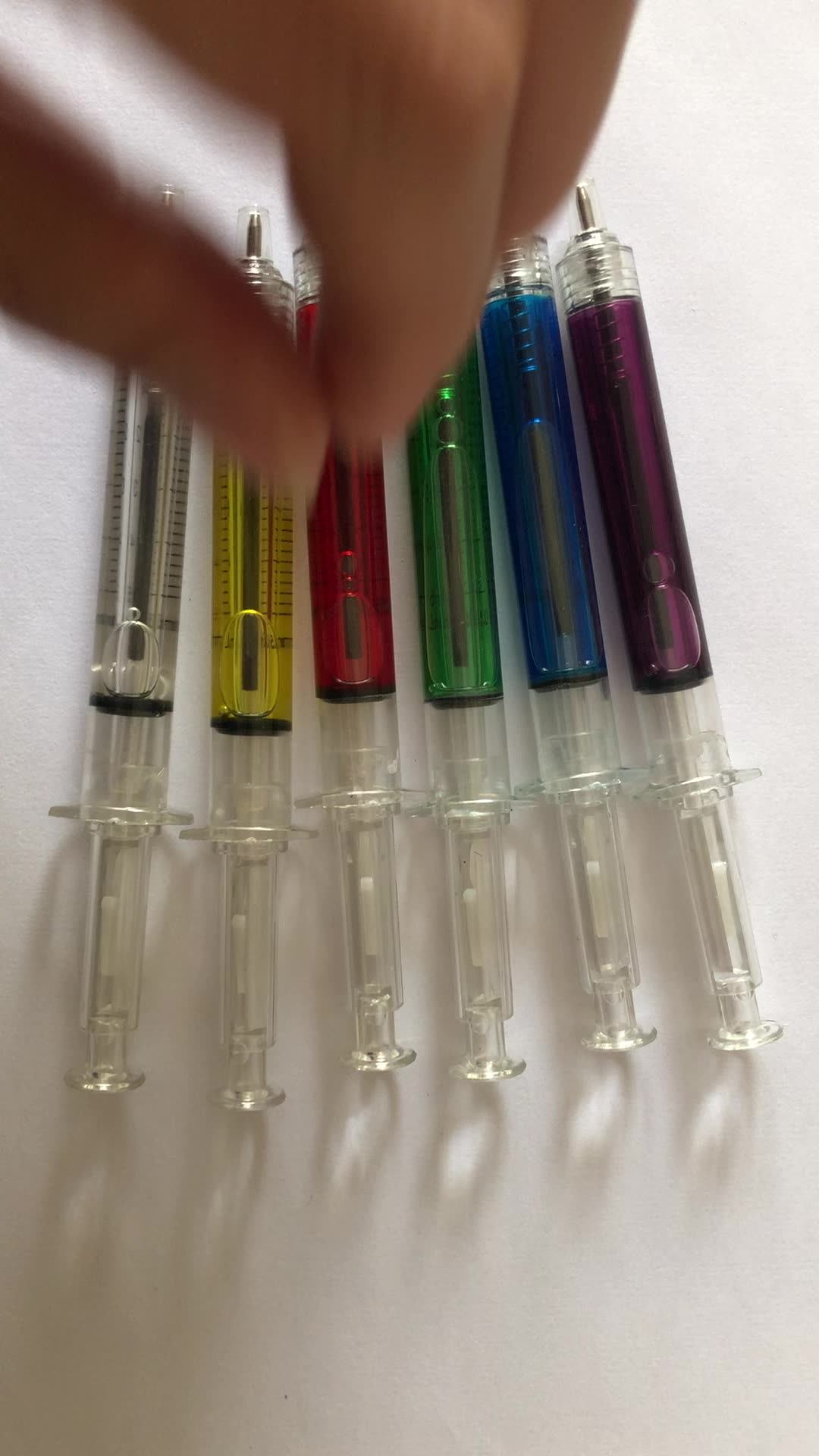 2021 New Design Injection Ball Pen Promotional Novelty Medical Syringe