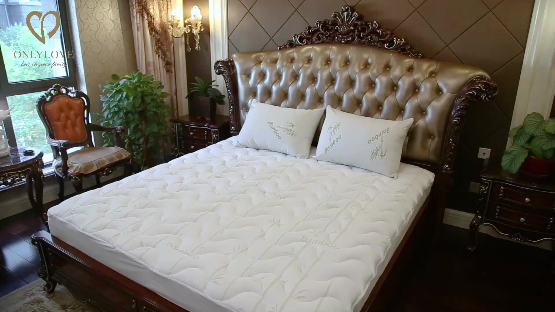 Premium Waterproof Mattress Protector Full Size Cooling Bamboo Fitted