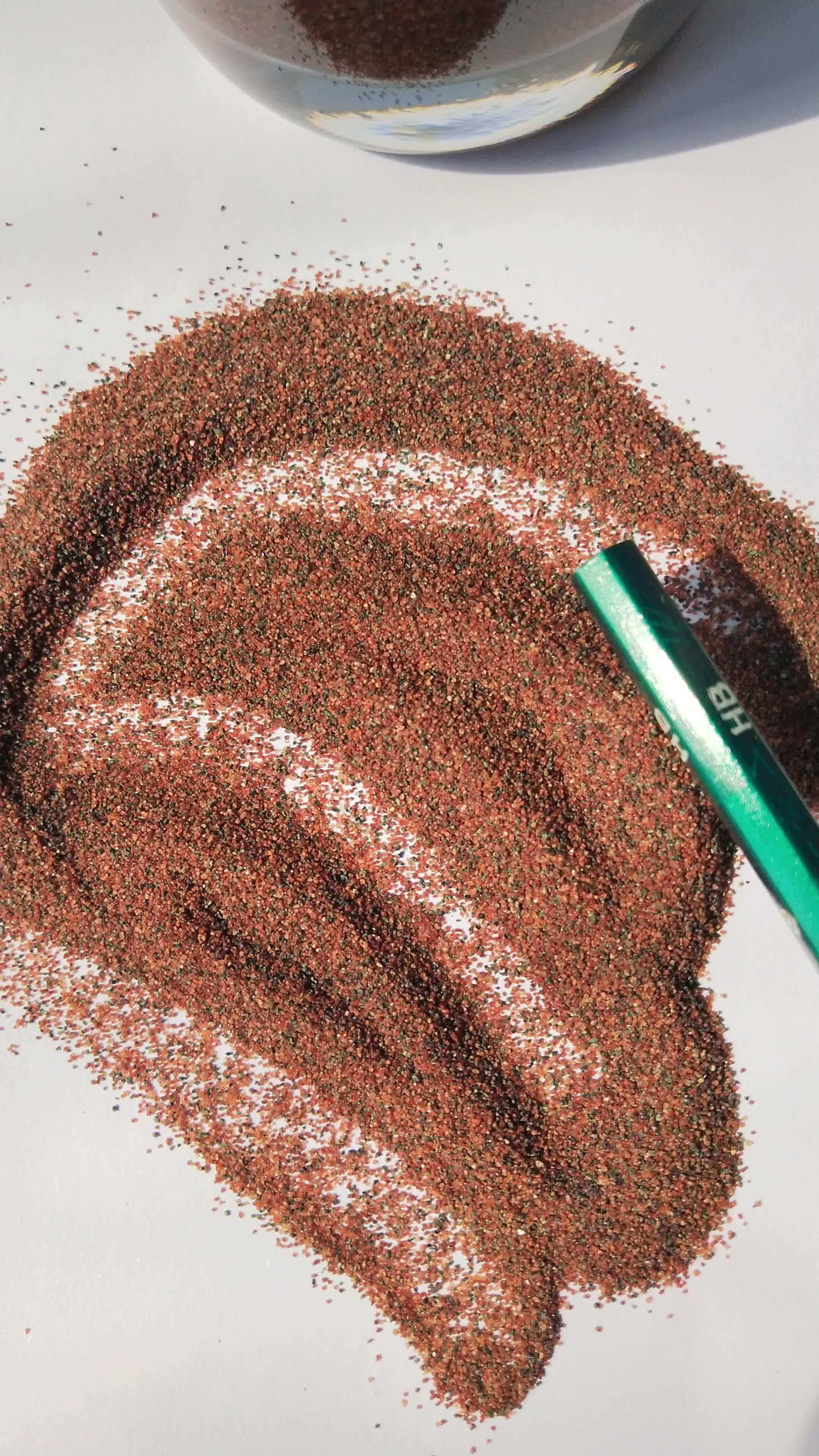 30/60mesh Mohs Hardness 7.58.0 Blasting Red Abrasive Buy