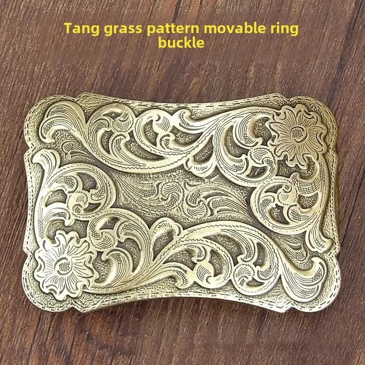 Tang grass pattern buckle
