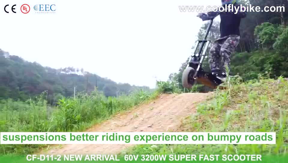 2023 Foldable Zoom Hydraulic Brakes 60v 26ah Electric Off Road Scooter