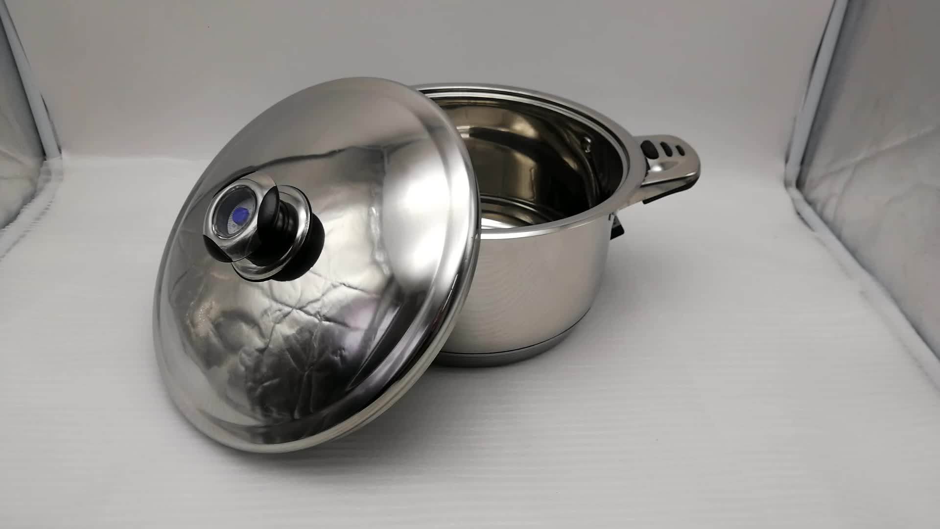 2019 Bakelite And Stainless Steel Combined Handle 3ply Stainless Steel