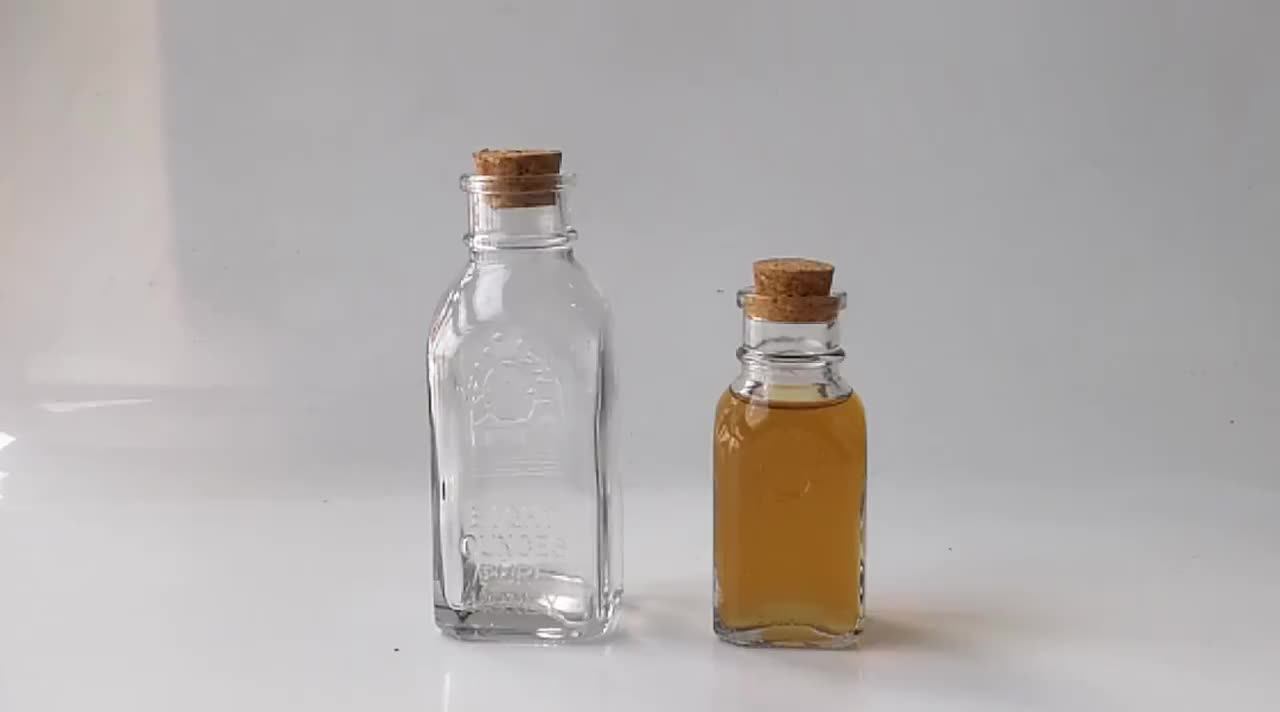 Wholesale Muth Honey Transparent Honey Mini Square Jar With Dipper