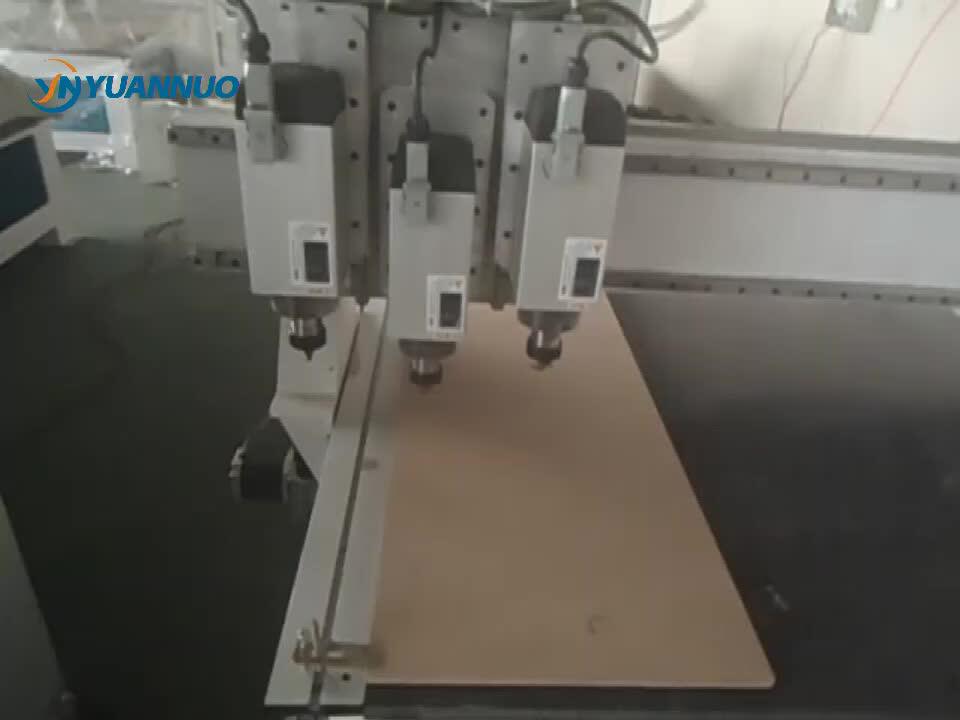 Yn 1325 Three Heads Wood Door Making Cnc Router Cutting Carving Drilling Milling Machine Etc