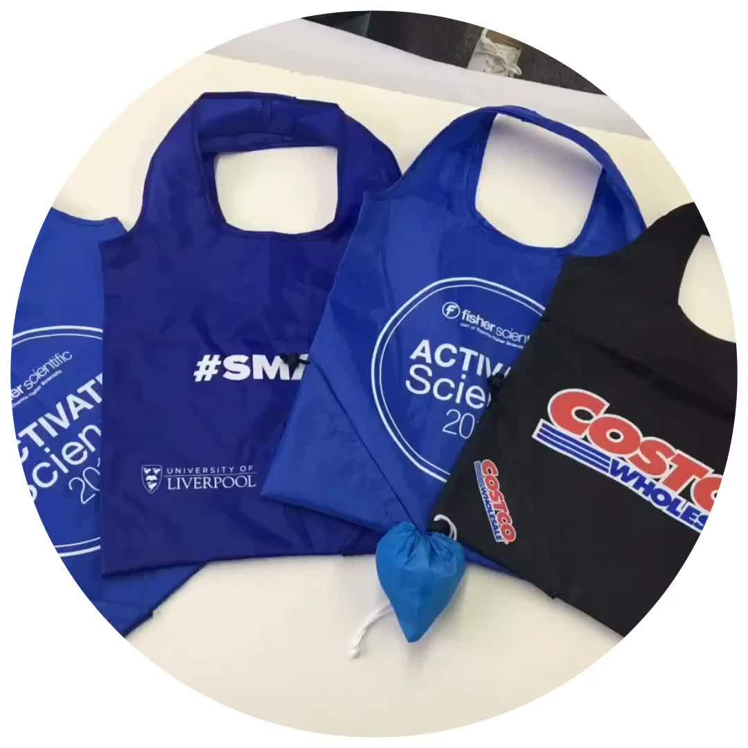 Factory Price Fast Delivery Polyester Folding Tote Waterproof Fruit