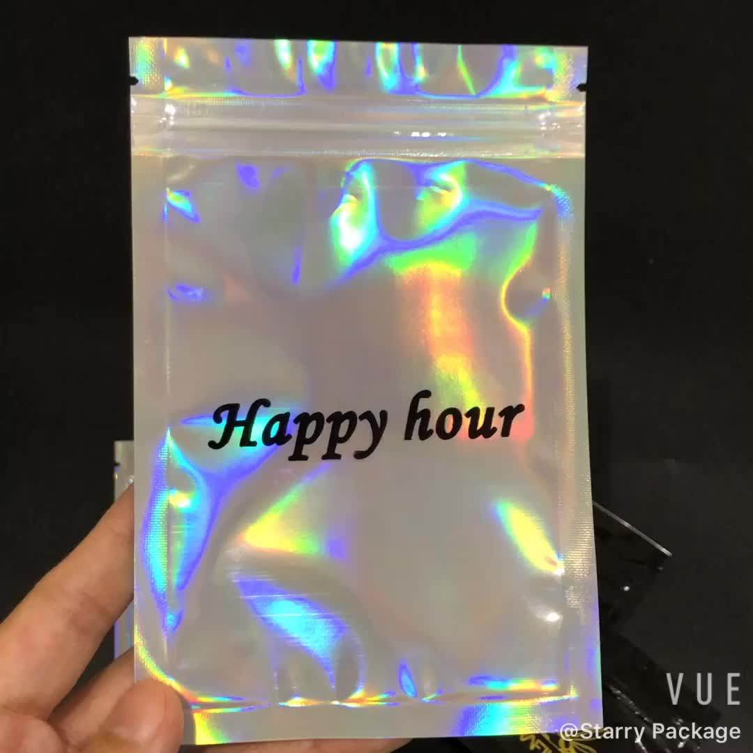 Smell Proof Mylar Zip Lock Bags Medical Grade Plastic Bags 1g 1/8oz 1