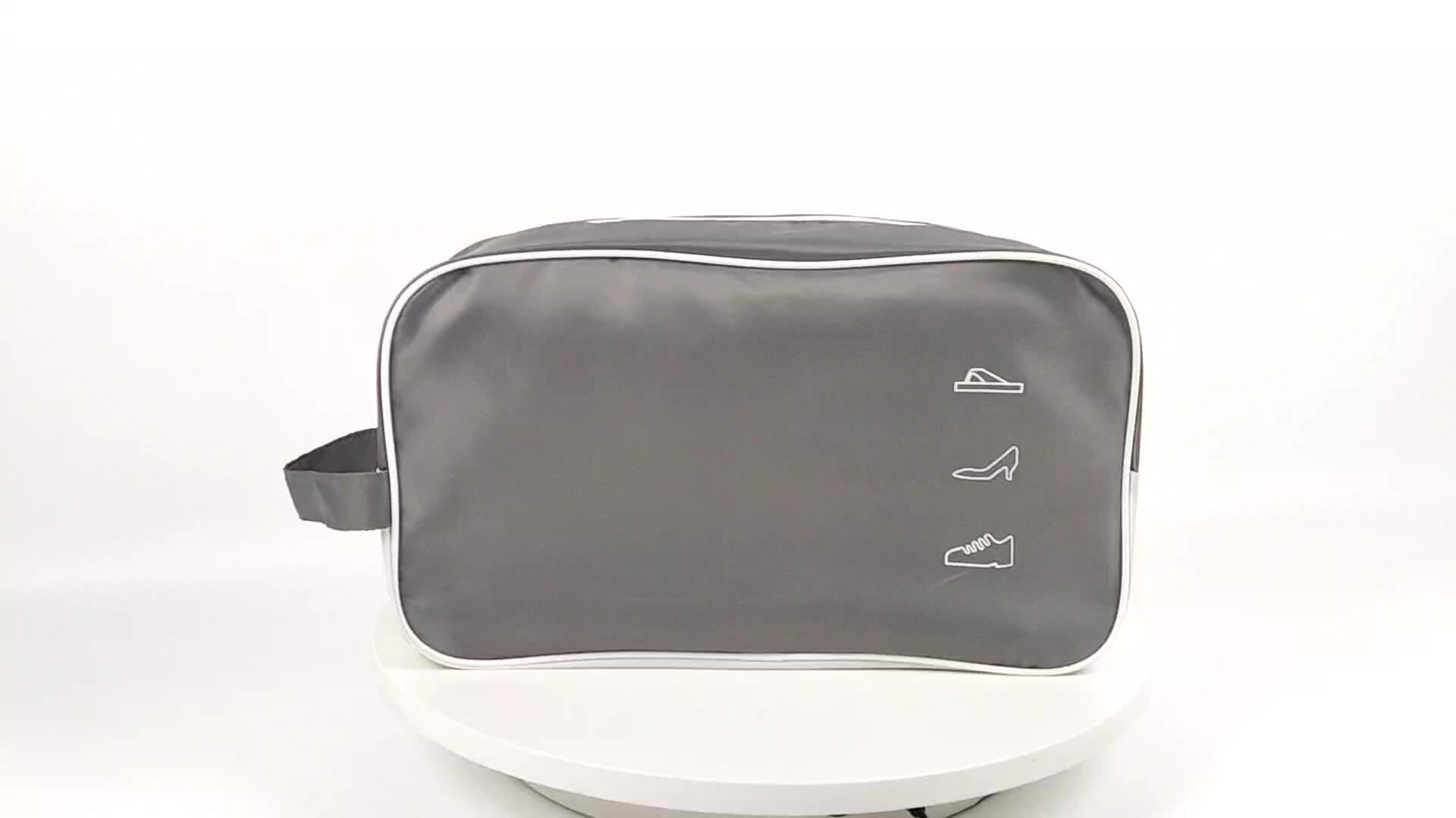 Custom Luxury Polyester Travel Zipper Shoe Bag Soccer Shoes Packaging