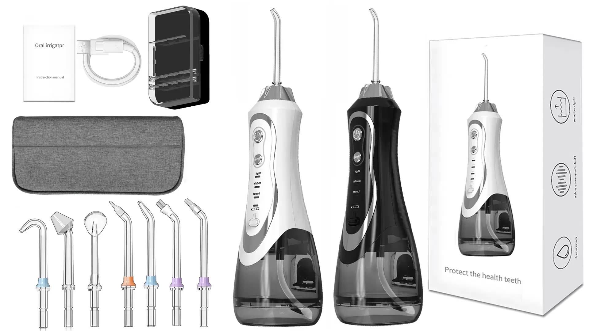 300ml Ipx7 Mini Air Travel Power Flossers Oral Irrigator Usb Electric
