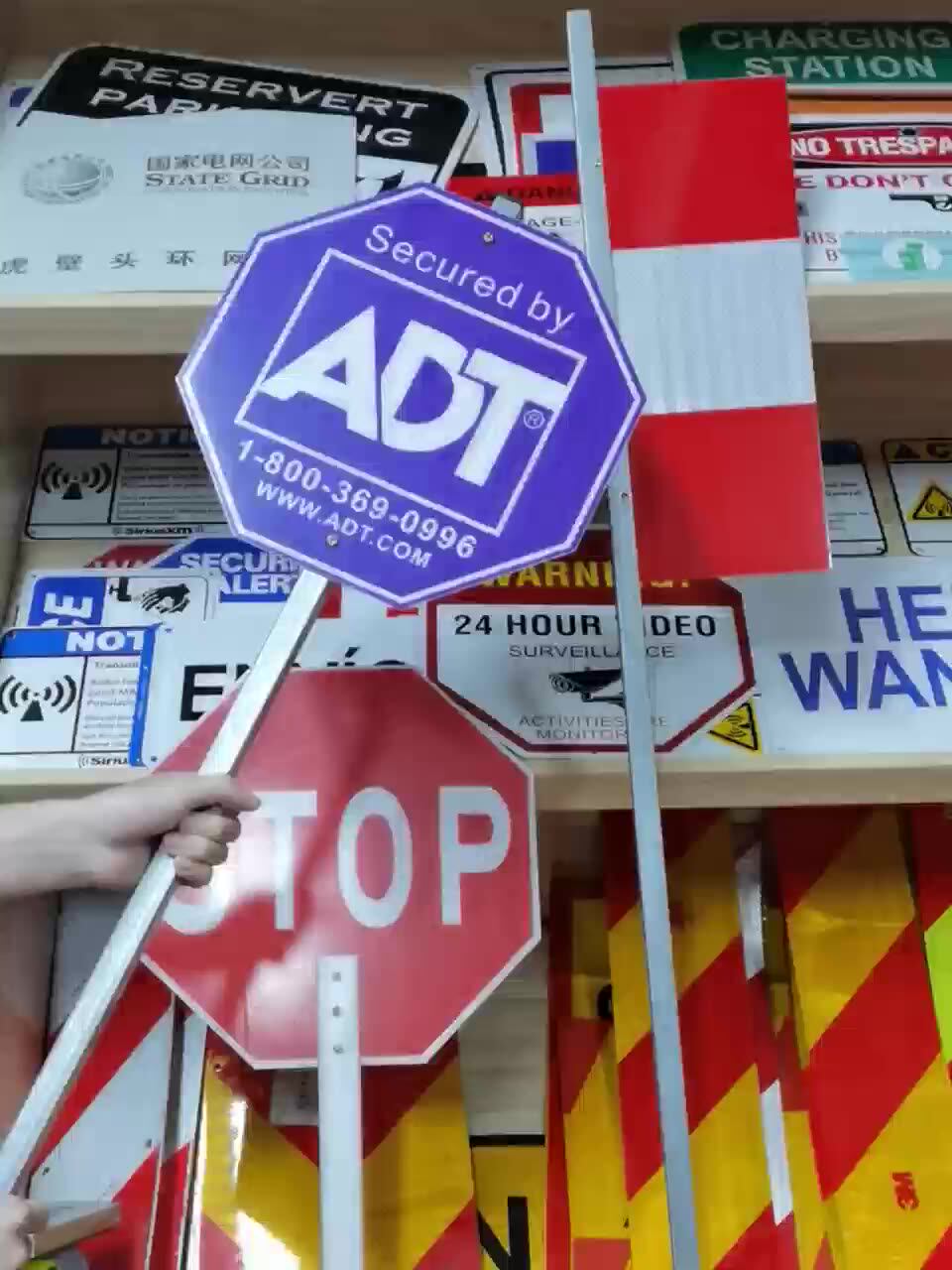 Reflective Safety Adt Security Signs Yard Sign Home Adt Security Yard