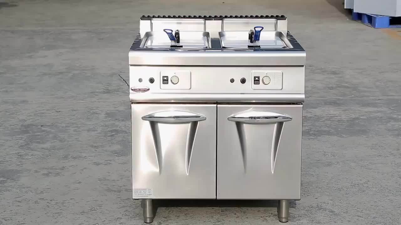 Freestanding Stainless Steel Restaurant Commercial Gas Floor Deep Fat