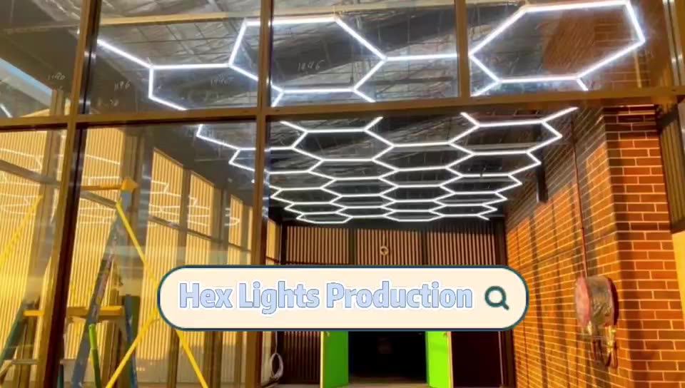 Best Quality 100240v Hexagon Led Detailing Light Hexagon Garage