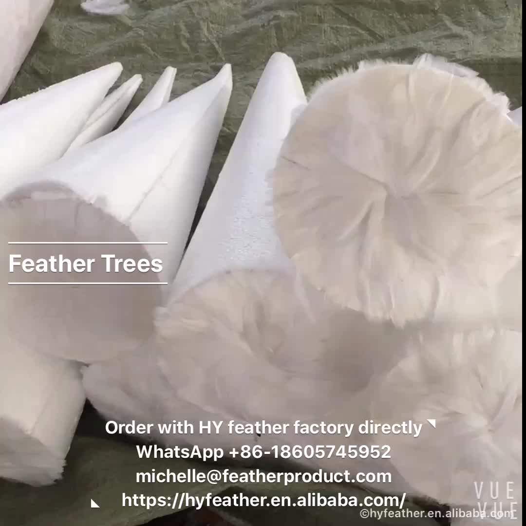 Feather Product Factory Ft10 High Quality Handmade 1224inch Goose Feather Tree,White Christmas