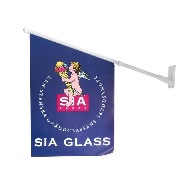 Cheap Outdoor Use Wall Banner Flag Pole Holder Flag Pole Mounting