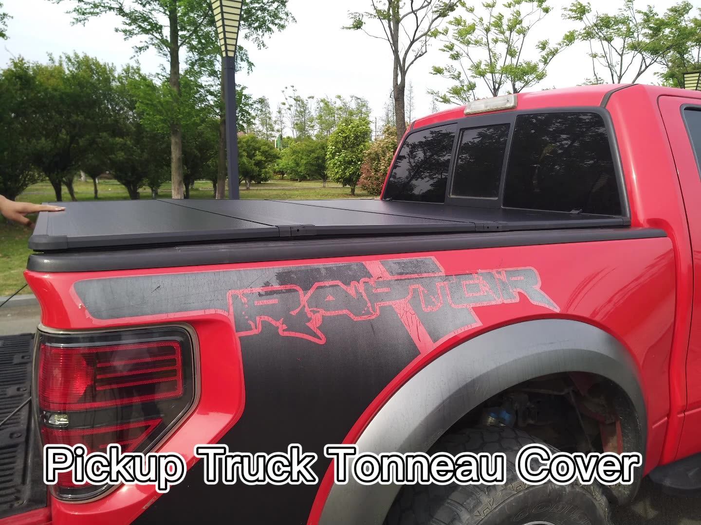 Toyota Hilux Revo Hard Threefold Truck Bed Covers Tri Fold Tonneau