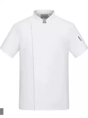 Hotel Western Kitchen High-end Executive Chef Overalls Cotton Zipper Long Short Sleeve Hotel Chef Men's Summer
