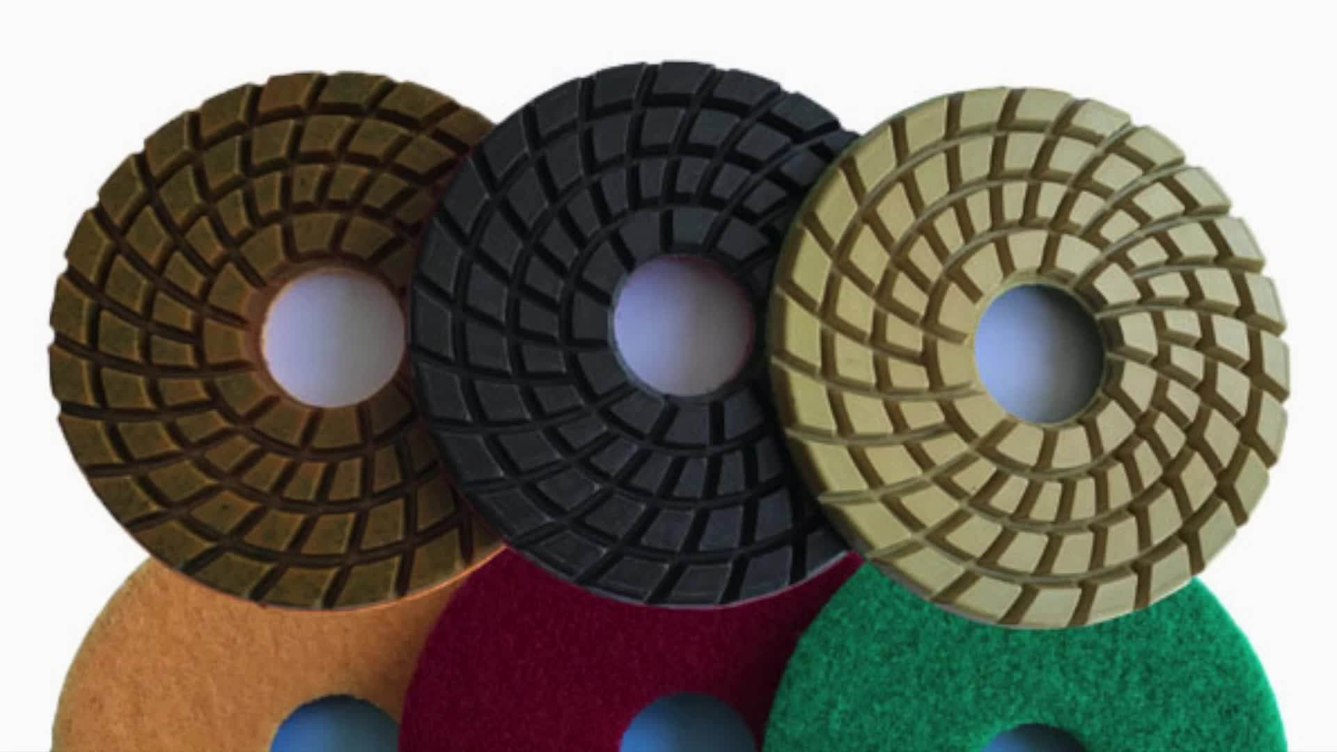 Abrasive Grinding Tool 3 Step Resin Diamond Wet Concrete Polishing Pad