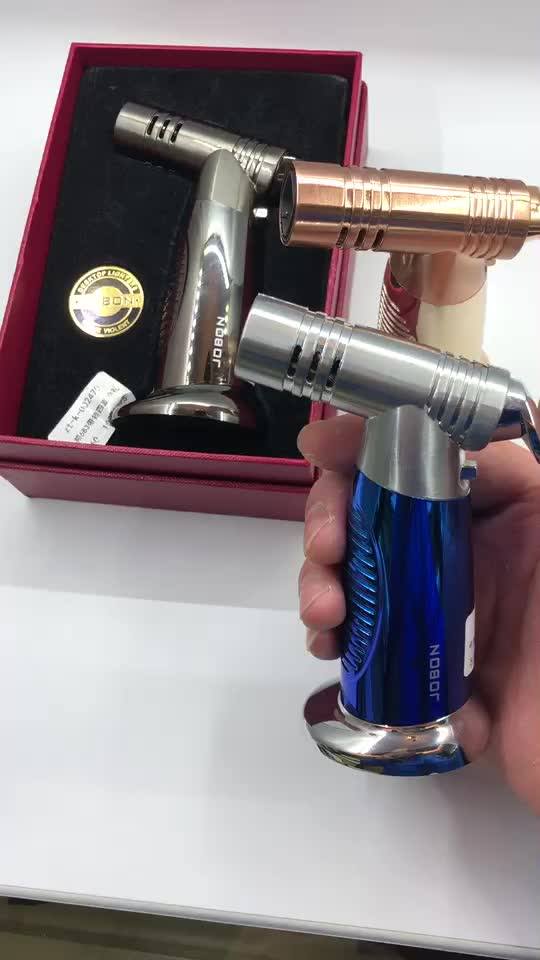 2019 Jobon Brand Custom Jet Lighter For Cigar Quad Flame Torch Butane