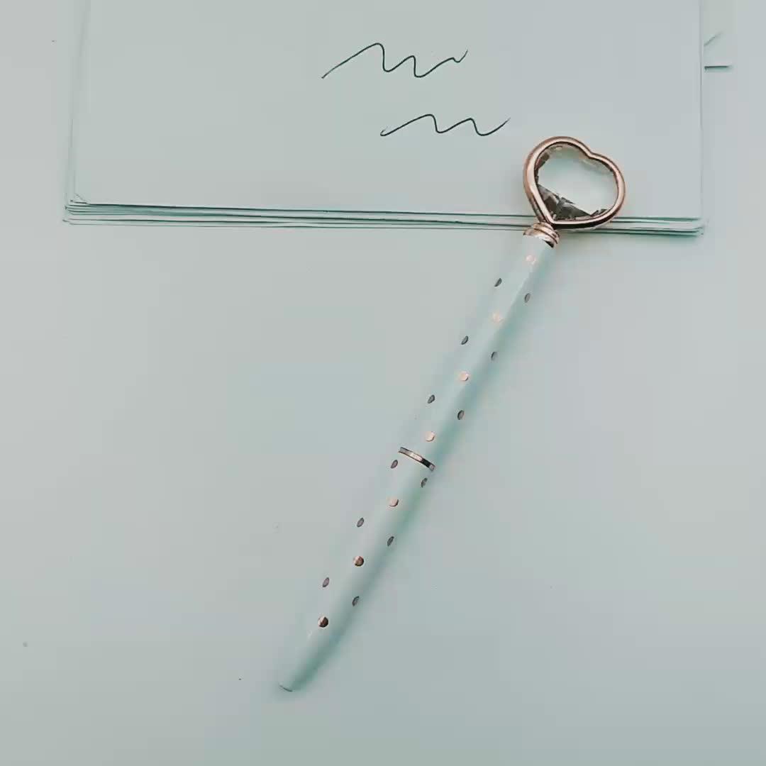 Novelty Cute Heart Shaped Ballpoint Pen Metal Crystal Pen Buy