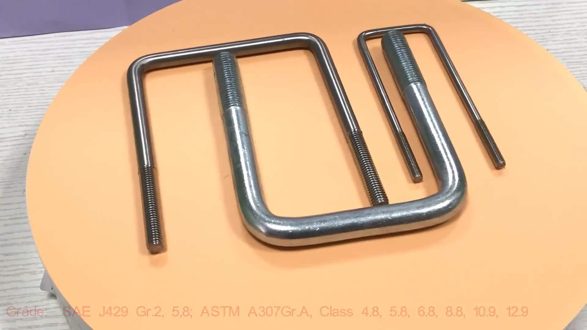 Galvanized Square Bend U Bolts Kit For Boat Trailer Buy Square U