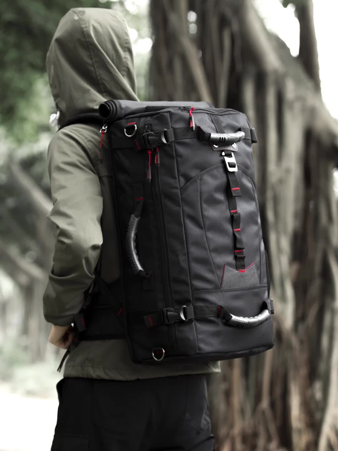 Mens Custom Hiking Back Pack Men Waterproof Travel Backpack Bag Laptop