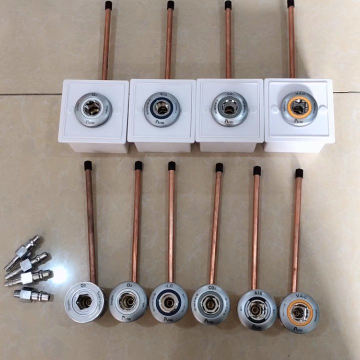 Customized Wall Mounted Din Standard Medical Gas Outlet For Medical Gas