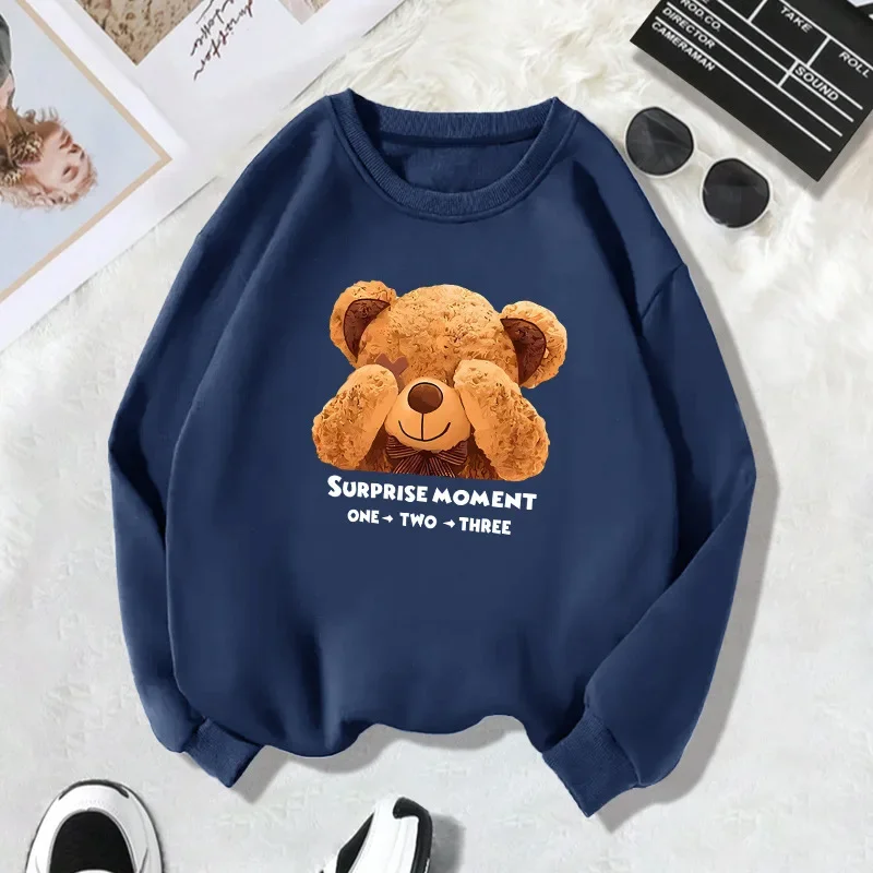 Amazon Autumn/Winter Women's V-Neck Fleece Hooded Sweatshirt with Round Neck Letter Print International Trade Sweatshirt for Women