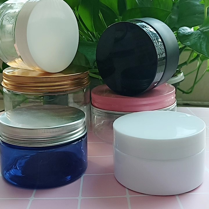 120g Transparent Face Scrub Clear Jars Cosmetic Plastic Jar With Lid