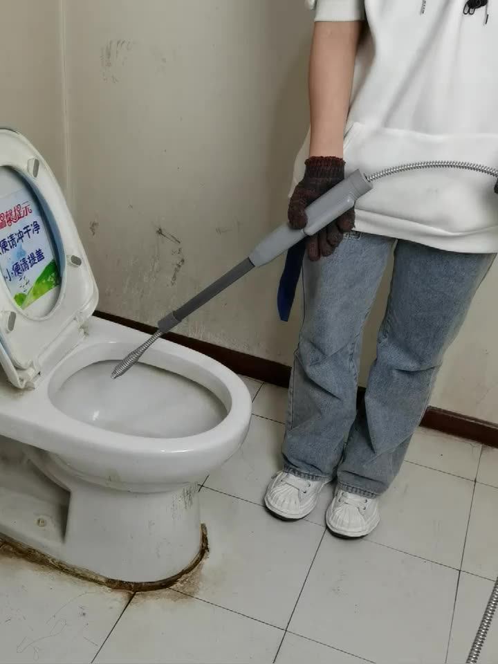 Pipe dredger Poke sewer tool Toilet dredger artifact Kitchen floor drain Handheld spring automatic feeder