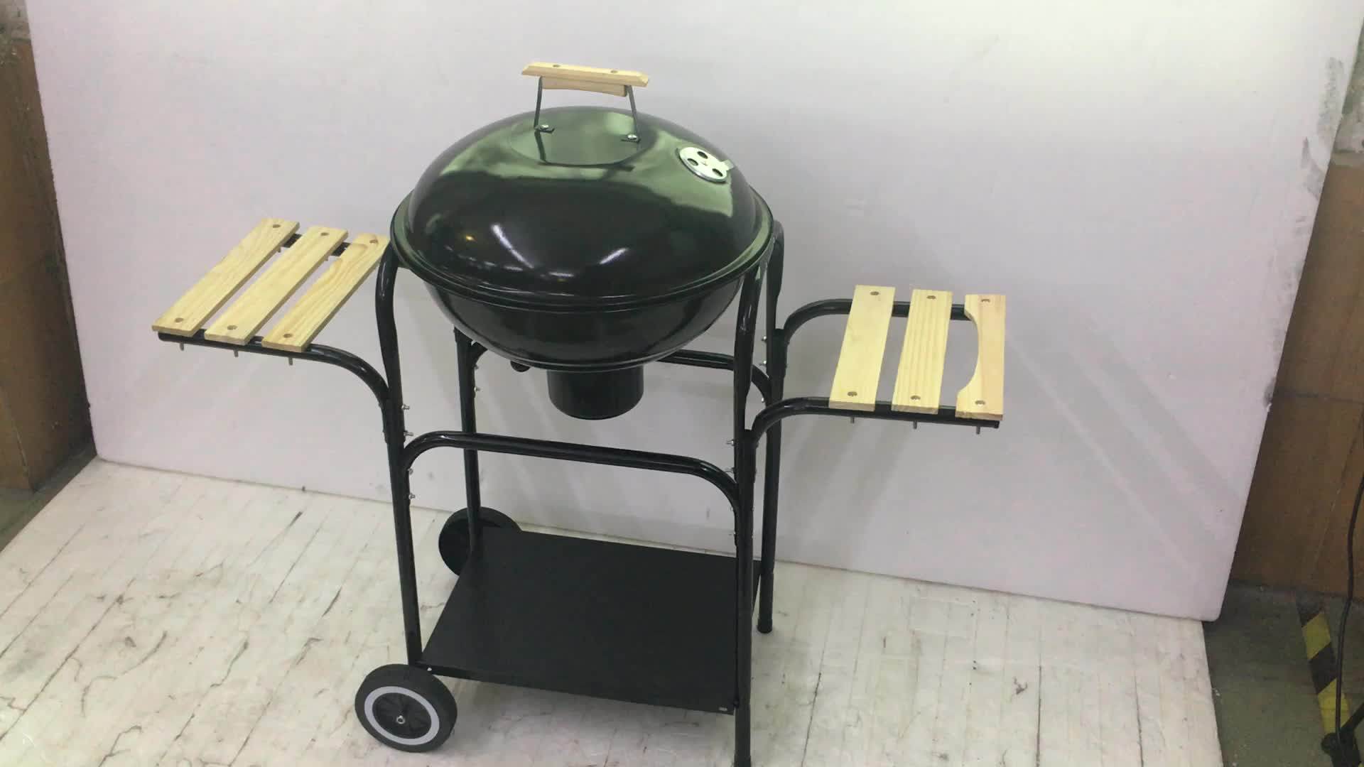 Exceptional Quality Trolley Grill Heavy Duty Kettle Charcoal Bbq Grill