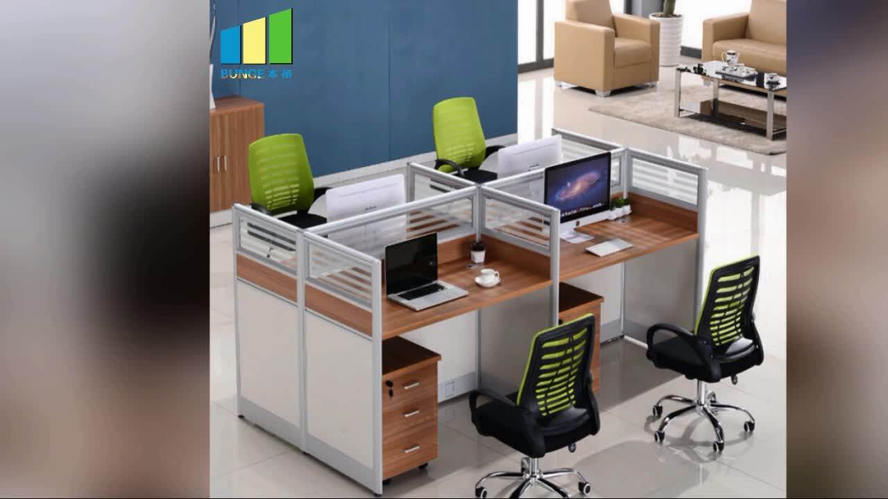 Contemporary Office Furniture Cubicles 4 Person Seats Office Partition Workstations Buy 4
