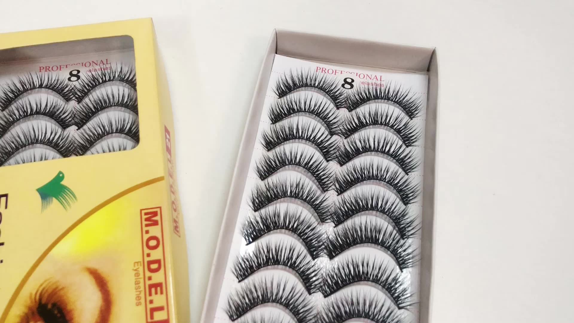 Made With Synthetic Hair Strip Eyelash Extension Black Custom Length D